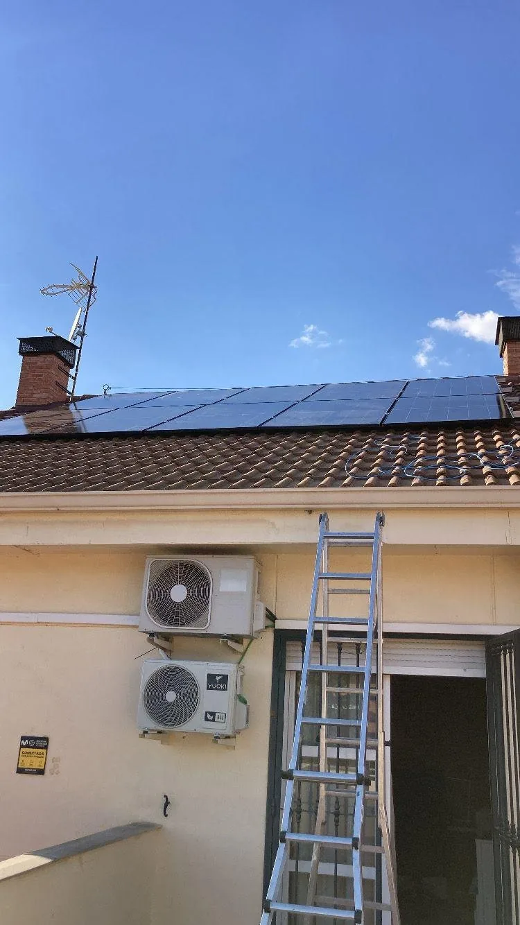 Instalación solar de 10 kW en Madrid — detalle 2 de la instalación